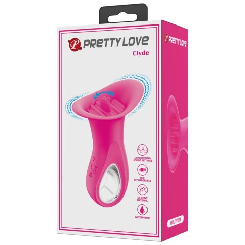 PRETTY LOVE - Clyde, 12 vibration functions 12 licking settings Pretty Love