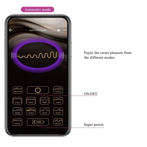 PRETTY LOVE - Elvira dark Purple, 12 vibration functions Mobile APP Long-distance Control Pretty Love