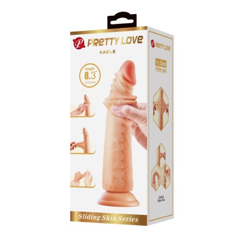 PRETTY LOVE - KABLE 8.3"(210mm) Sliding Skin Series TPR / ABS, Bendable Suction base Pretty Love