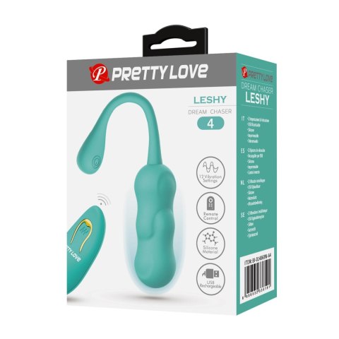 PRETTY LOVE - LESHY Dream Chaser 4, Green, 12 vibration functions Wireless remote control Pretty Love