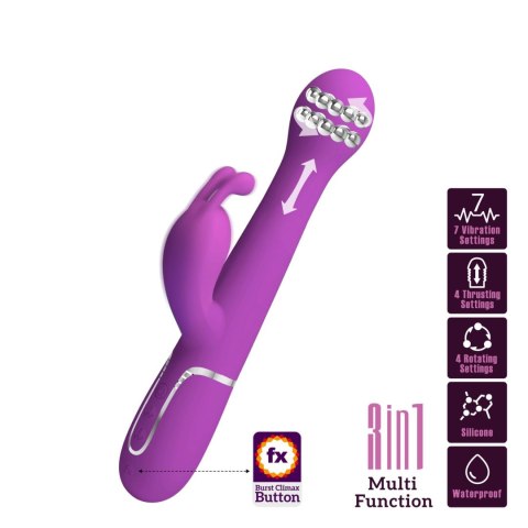 PRETTY LOVE - Dejon Purple, 7 vibration functions 4 thrusting settings 4 rotation functions Pretty Love