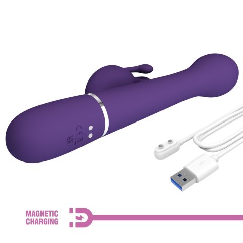 PRETTY LOVE - Dejon dark Purple, 7 vibration functions 4 thrusting settings 4 rotation functions Pretty Love