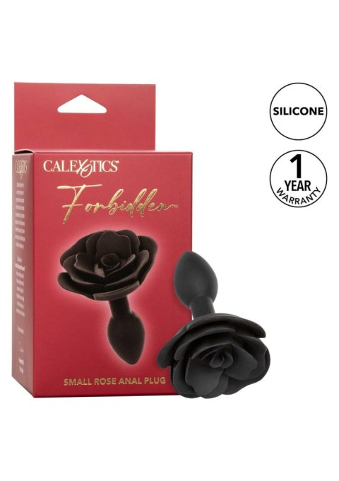 Small Rose Anal Plug Black Calexotics