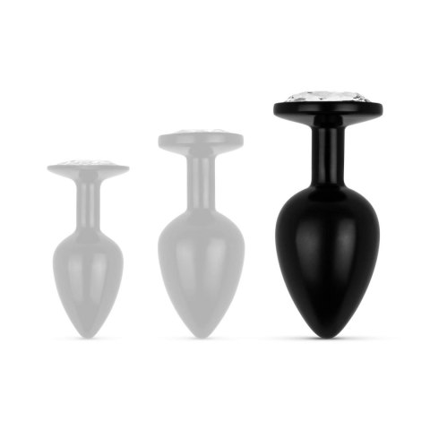 Anal Collection - Butt Plug L - Black/Silver EasyToys