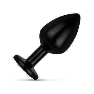 Anal Collection - Butt Plug M - Black/Silver EasyToys