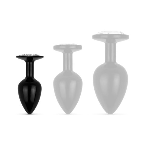 Anal Collection - Butt Plug S - Black/Silver EasyToys