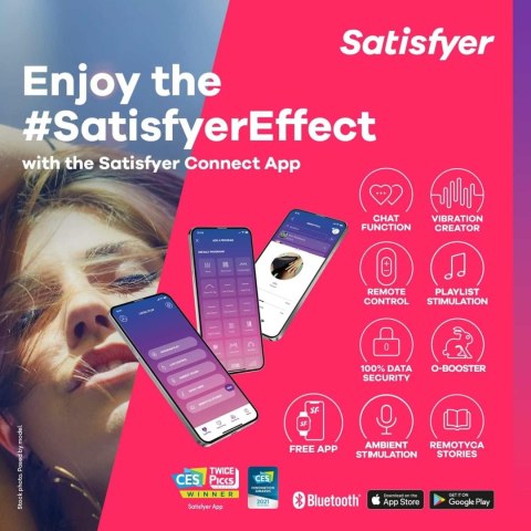 Ribbed Petal rose Connect App Satisfyer