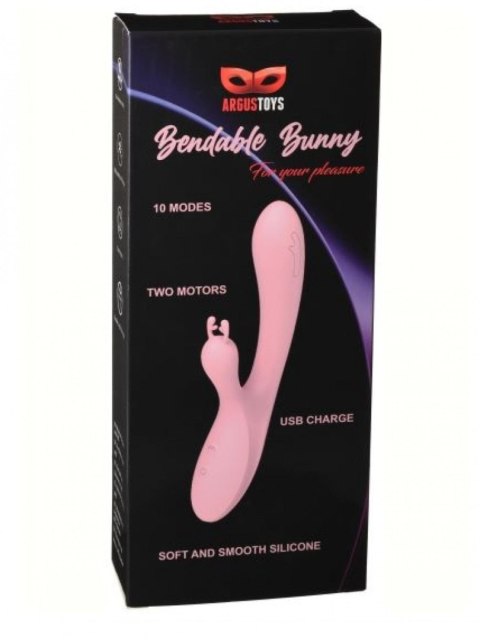 Bendable bunny Pink Argus