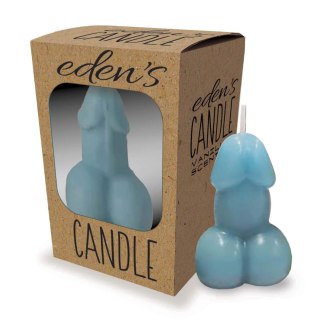 Eden's Candle - Vanilla Scented Penis - Blue LITTLE GENIE PRODUCTIONS