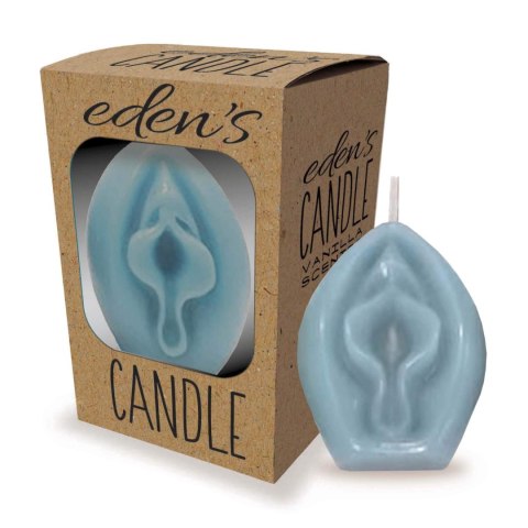 Eden's Candle - Vanilla Scented Vagina - Blue LITTLE GENIE PRODUCTIONS