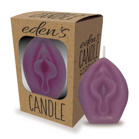 Eden's Candle - Vanilla Scented Vagina - Eggplant LITTLE GENIE PRODUCTIONS