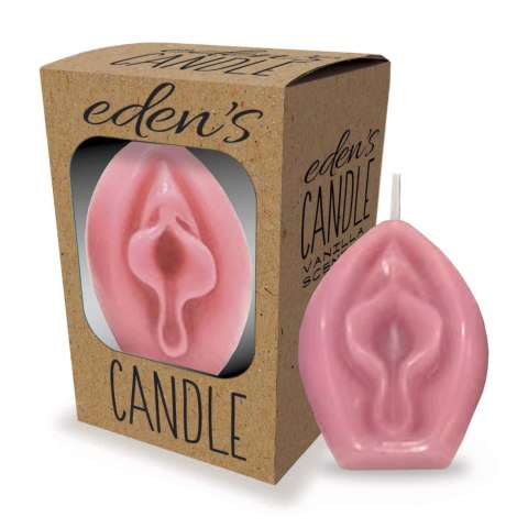 Eden's Candle - Vanilla Scented Vagina - Rose LITTLE GENIE PRODUCTIONS