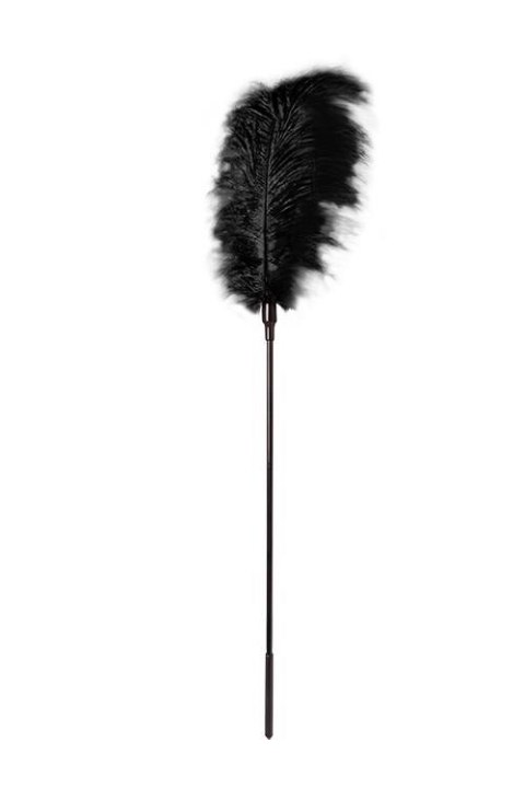 GP LARGE FEATHER TICKLER BLACK Guilty Pleasure BDSM