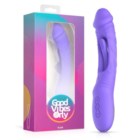 Good Vibes Only - Flax Vibrating Dildo with G-Spot Stimulator Good Vibes Only