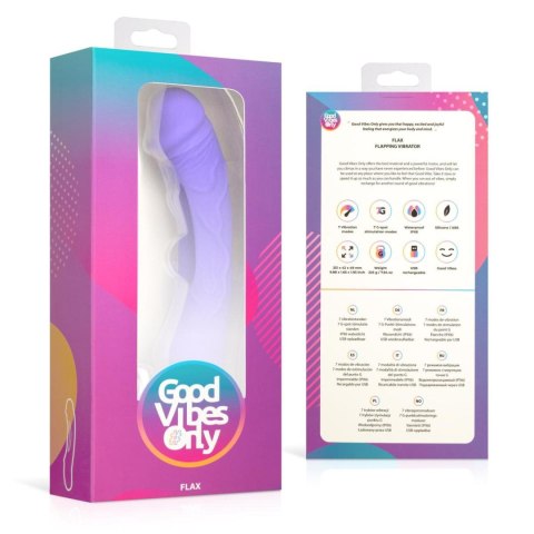 Good Vibes Only - Flax Vibrating Dildo with G-Spot Stimulator Good Vibes Only