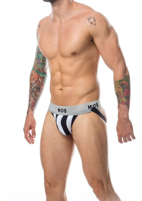 MOB Stripe Classic Jock White MOB Eroticwear