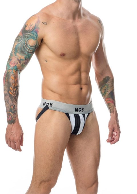 MOB Stripe Classic Jock White MOB Eroticwear