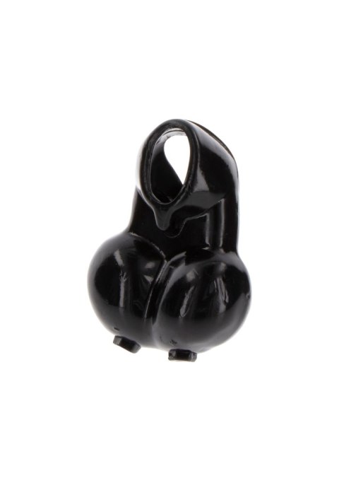 Penis Ring and Scrotum Holder Black ToyJoy