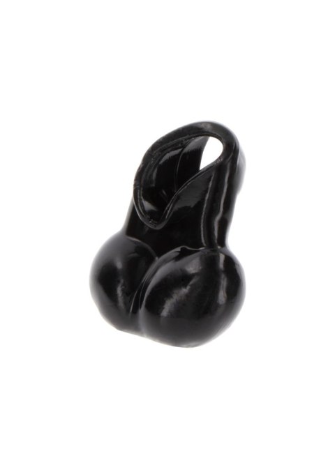 Penis Ring and Scrotum Holder Black ToyJoy