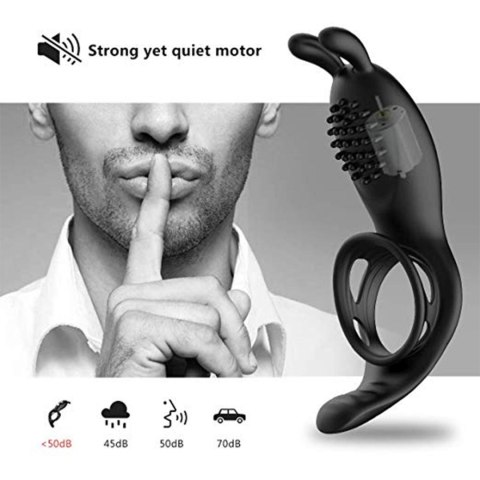 RabbitVibration Cock Ring with remote B - Series Cute