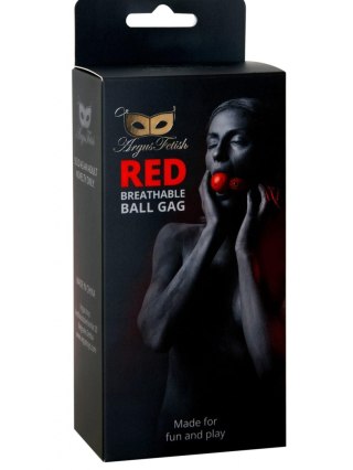 Red Breathable Ball Gag Argus