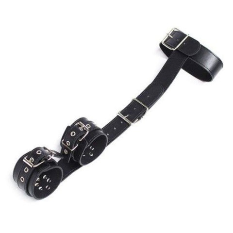 Easy Back Cuffs+Collar Restraint (nero) Toyz4lovers