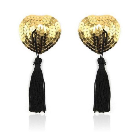 Heart shine nipples tassels (oro) Toyz4lovers