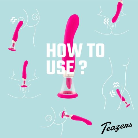 Pleasure Pump With G-Spot Vibrator - Pink Teazers