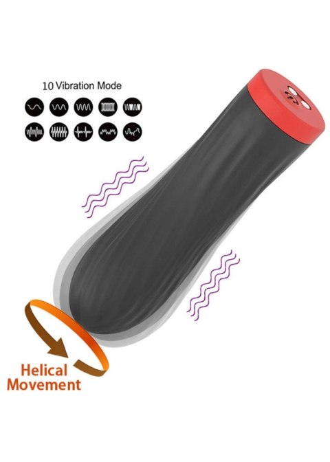 Stymulator-Rechargeable Silicone Touch Vibrator USB 10 Functions - Black B - Series Magic