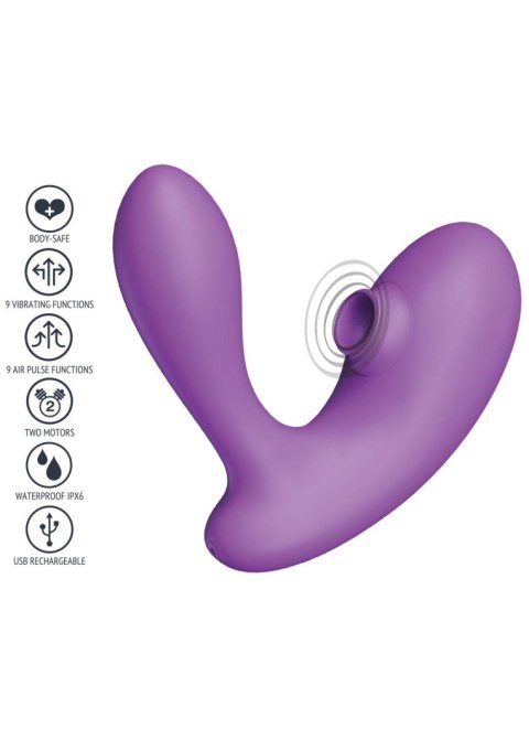 DuoVibe I Air Vibrator Purple XOCOON