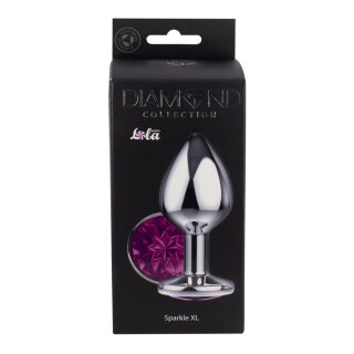 Enlarged Anal Plug Diamond Purple Sparkle XL Lola games Diamond