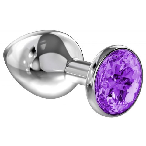 Enlarged Anal Plug Diamond Purple Sparkle XL Lola games Diamond