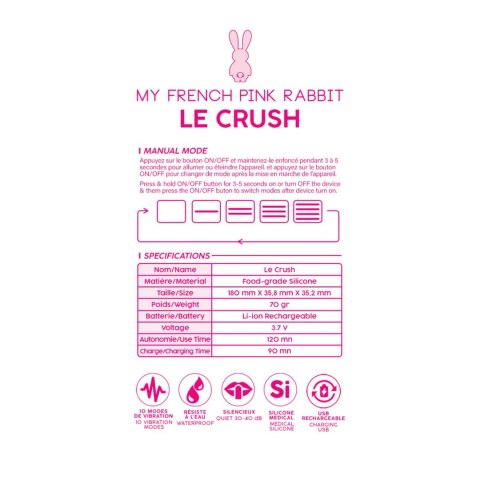 Le Crush Fushia - App controlled Clara Morgane