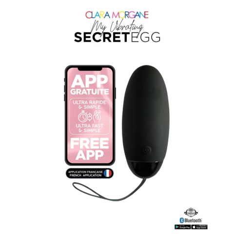 My Vibrating Secret EGG Black - App controlled Clara Morgane