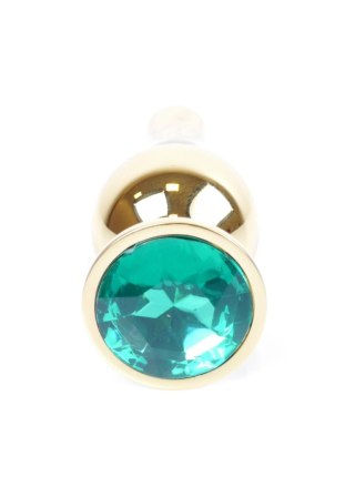 Plug-Jewellery Gold BUTT PLUG- Green B - Series HeavyFun