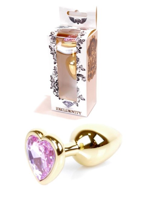 Plug-Jewellery Gold Heart PLUG- Rose B - Series HeavyFun