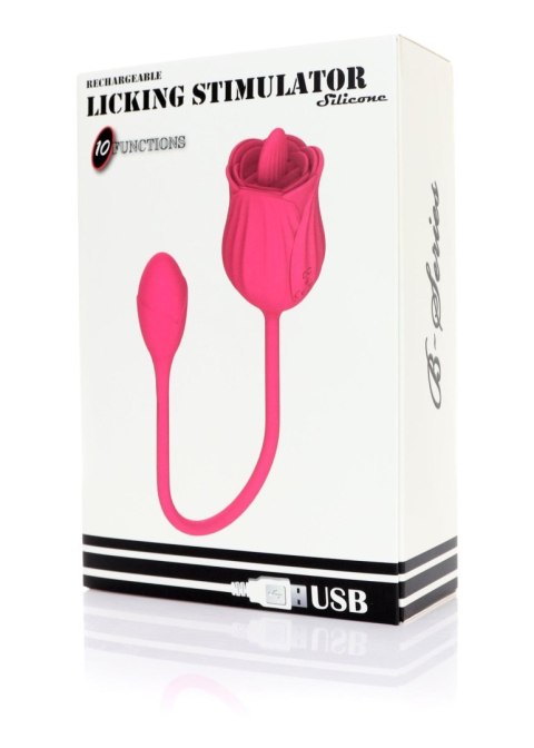 Stymulator - Licking massager with vibrating Egg USB 10 Functions B - Series Magic