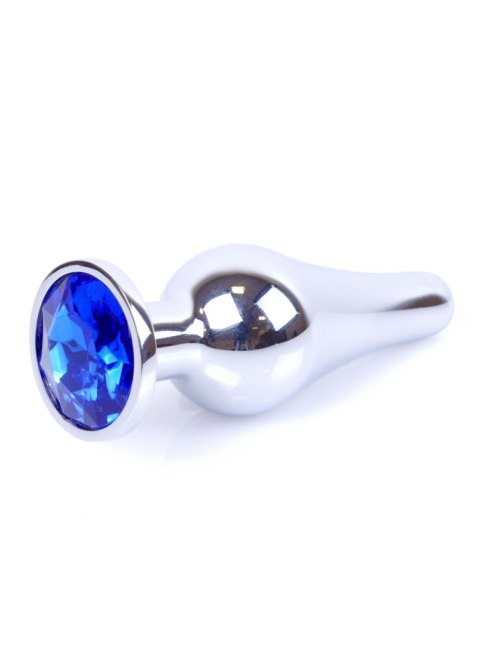 Plug-Jewellery Silver BUTT PLUG- Dark Blue B - Series HeavyFun