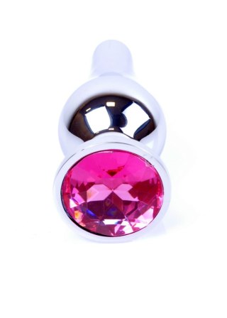 Plug-Jewellery Silver BUTT PLUG- Pink B - Series HeavyFun