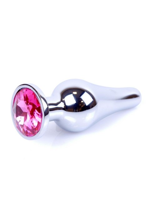 Plug-Jewellery Silver BUTT PLUG- Pink B - Series HeavyFun