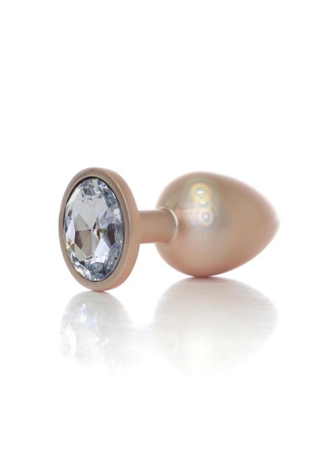 Plug-Jewellery Pearl Gold PLUG- Clear L B - Series HeavyFun