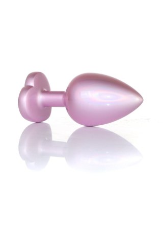 Plug-Jewellery Pearl Pink Heart PLUG- Clear L B - Series HeavyFun