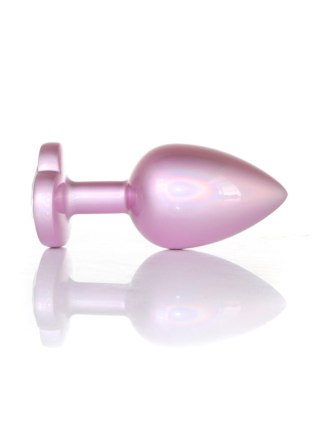 Plug-Jewellery Pearl Pink Heart PLUG- Clear L B - Series HeavyFun