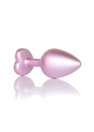 Plug-Jewellery Pearl Pink Heart PLUG- Clear M B - Series HeavyFun