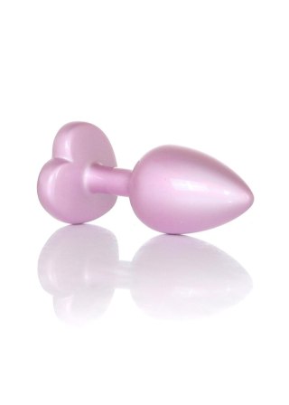 Plug-Jewellery Pearl Pink Heart PLUG- Clear S B - Series HeavyFun