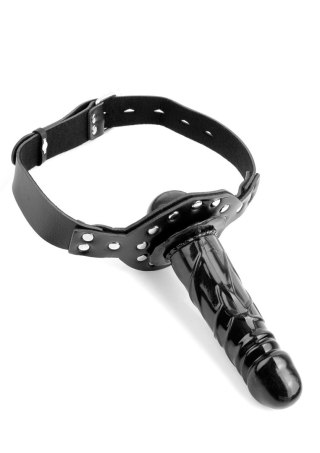 Deluxe Ball Gag with Dildo Black Pipedream