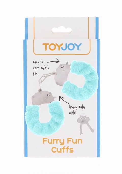 Furry Fun Cuffs Aqua ToyJoy