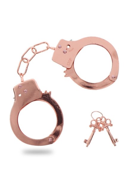 Metal Handcuffs Rose Gold ToyJoy