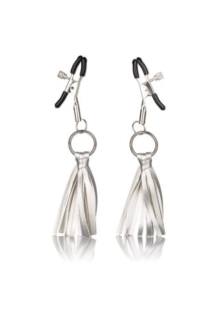 Playful Tassels Nipple Clamps Silver Calexotics