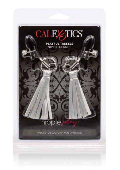 Playful Tassels Nipple Clamps Silver Calexotics